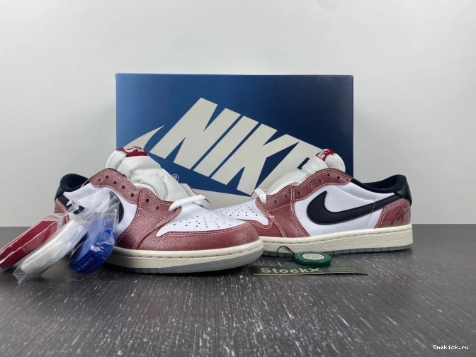 One Kick LOW TROPHY BLACK' JORDAN OG FN0432-017 1 ROOM AIR X 'RED 0803